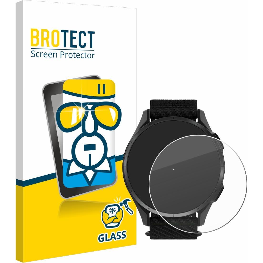 BROTECT Panzerglas Displayschutz 9H Schutzglas Glas Klar Transparent, Smartwatch Schutzfolie, Transparent