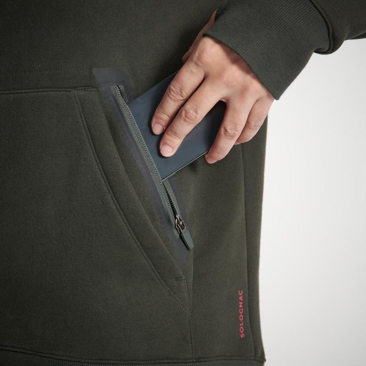 Image du produit Solognac Sweat à capuche femme 500 vert chaud (M)