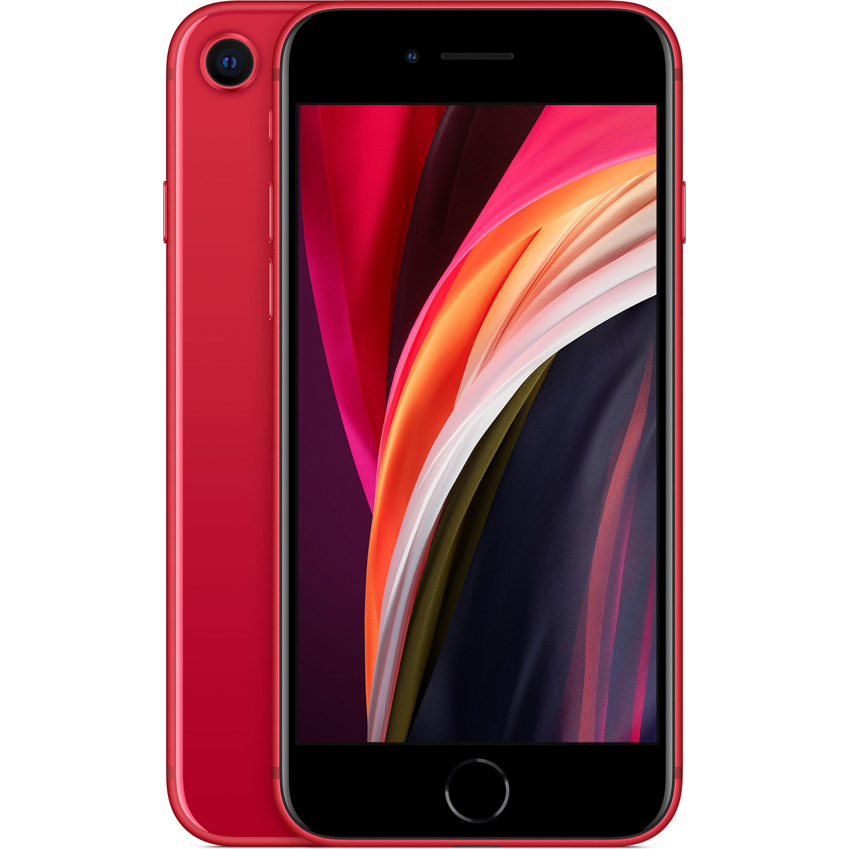 Forza Refurbished iPhone SE 2020 (64 GB, Red, 4.70", 12 Mpx, A / Wie neu), Smartphone Refurbished, Rot