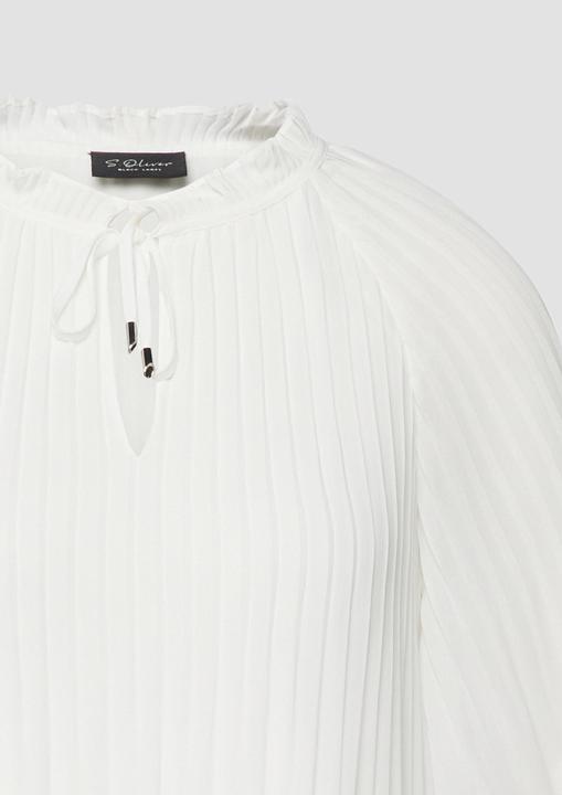 Immagine prodotto s.Oliver Bluse Festliche Chiffon-Bluse mit Plissee und Rüschen (46)