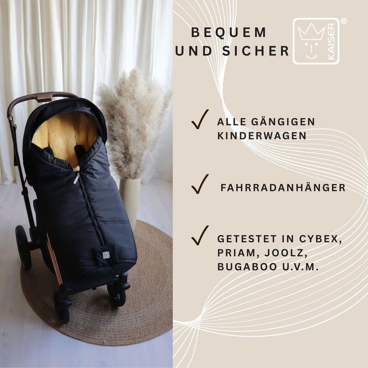 Image du produit Kaiser Baby Kaiser Lammfell Fusssack Iglu 2.0, black