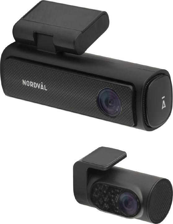 Actual product image Nordväl DC202-2CH 4K dashcam + WiFi + GPS + parking mode + 64GB (Wi-Fi, GPS receiver, 4K)