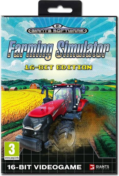 Image du produit Giants Software Landwirtschafts Simulator Megadrive 16Bit Schwarz auch Sega Genesis und PC (Emulator inklusive) (PC)