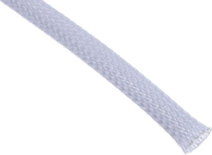 Produktbild RS PRO Kabelschlauch Grau PET für Kabel-Ø 6mm bis 18mm, Länge 5m Umflochtener Dehnbar (Kabelschlauch, 500 cm)