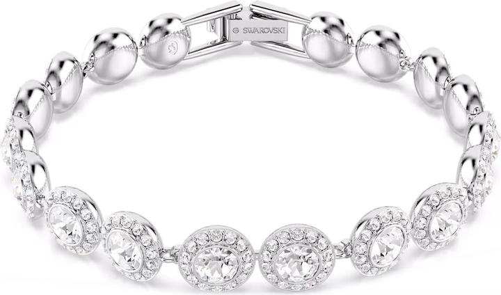 Swarovski Una Armband Rundschliff Weiss (17.50 cm, Swarovski Metall)