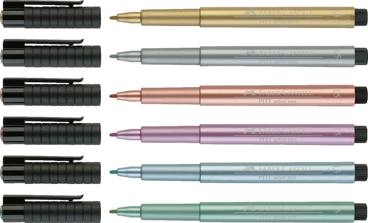 Produktbild Faber-Castell Pitt Artist Pen Metallic (Silber, 1 x)