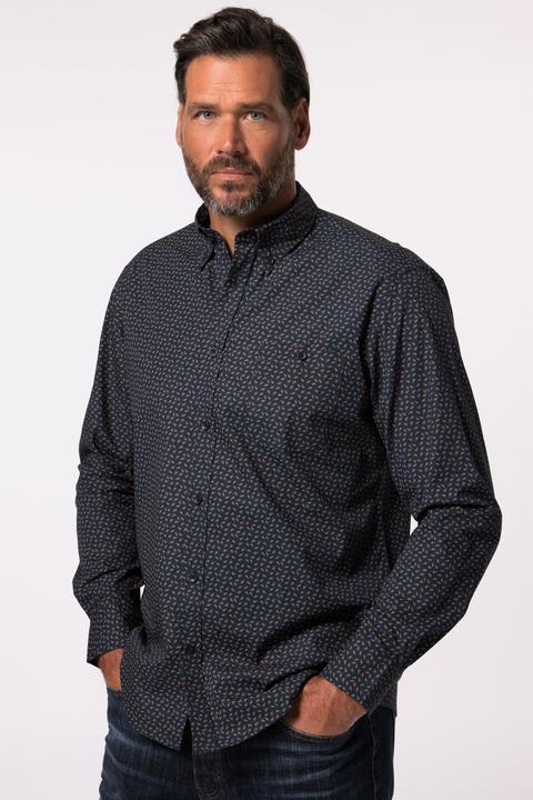 Produktbild JP1880 JP 1880 Hemd, Langarm, Alloverprint, Buttondown-Kragen, Modern Fit (3XL)