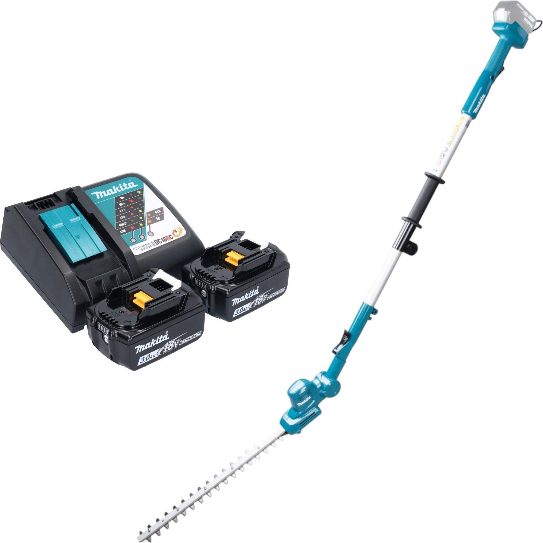 Makita, Tosasiepi, DUN 461 WRF2 Tagliasiepi a batteria 18 V 46 cm + 2x batteria 3,0 Ah + caricatore (Batteria ricaricabile)