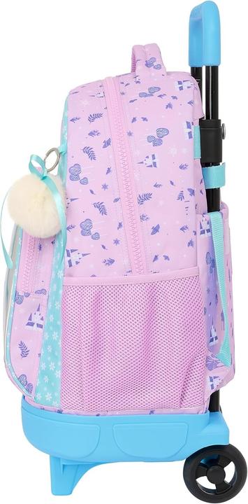 Image du produit Disney Frozen Sac à dos scolaire à roulettes Cool days Violet Bleu ciel 33 x 45 x 22 cm