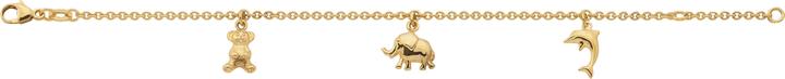 Immagine prodotto Bijou Classic ID-Bracelet Rundanker mit Bär, Elefant und Delfin 16 cm (16 cm, Oro)