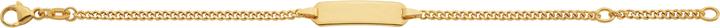 Produktbild Caroussel ID-Bracelet Panzer geschliffen 14 cm (14 cm, Gold)