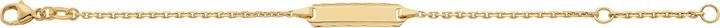 Image du produit Caroussel ID-Bracelet Anker geschliffen, Schild mit diamantiertem Rand 14 cm (14 cm, Or)