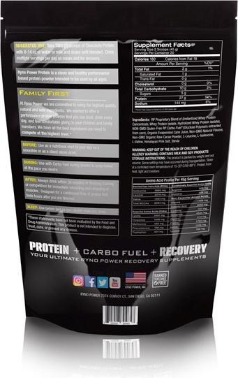 Actual product image Ryno Power Chocolate Protein Powder (Chocolate, 907.18 g)