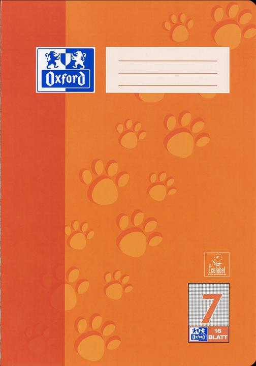 Produktbild Oxford Schulheft, A4, Lineatur 7 (A4, Kariert, Weicher Einband)