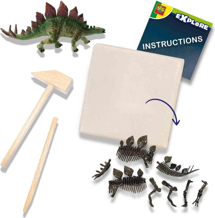 Actual product image Ses Explore Dino and Skeleton Dig 2in1 - Stegosaurus
