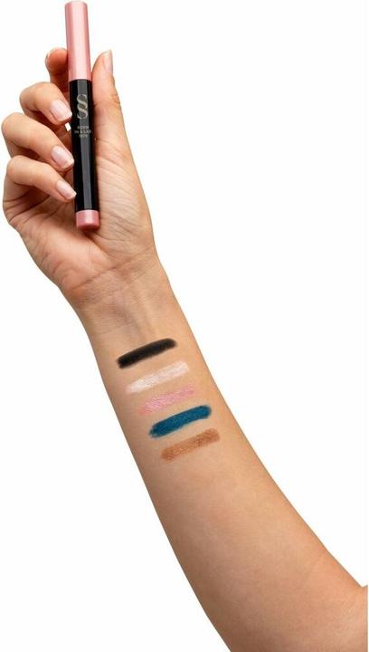 Actual product image Sensilis Jumbo 3-in-1 Eyeliner and Eyeshadow High Coverage Long Lasting Waterproof Creamy Non-Transf (04 Blue Marine)