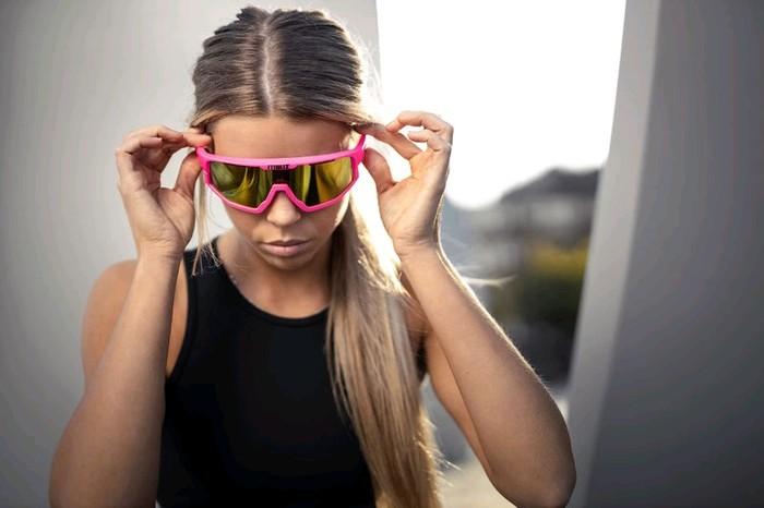 Actual product image Bliz Vision (matt pink, Brown w Purple multi)