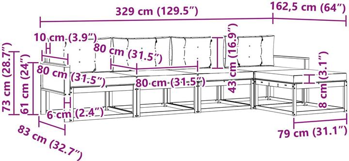 Produktbild vidaXL Gartenmöbel