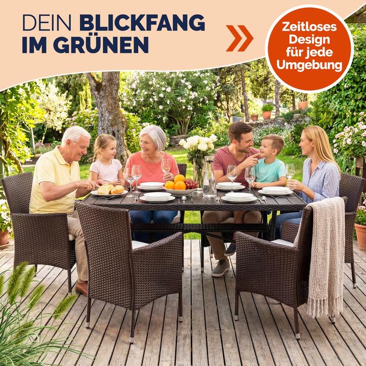 Produktbild Casaria Polyrattan Gartenstühle
