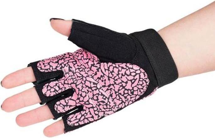 Actual product image HMS Turnhandschuhe Pink/Grau W RST03 r.S (S)