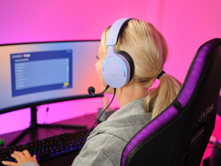 Actual product image Trust GXT490P FAYZO 7.1 USB HEADSET PURPLE (Cable)