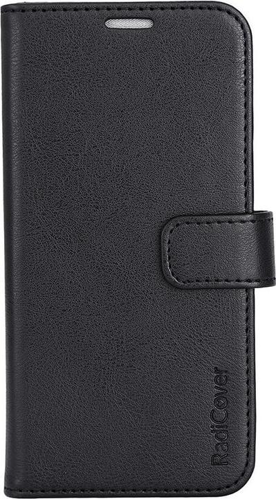 Radicover Radiation Protection Wallet Vegan Leather iPhone 15 Flipcover Black PU (Apple iPhone 15)