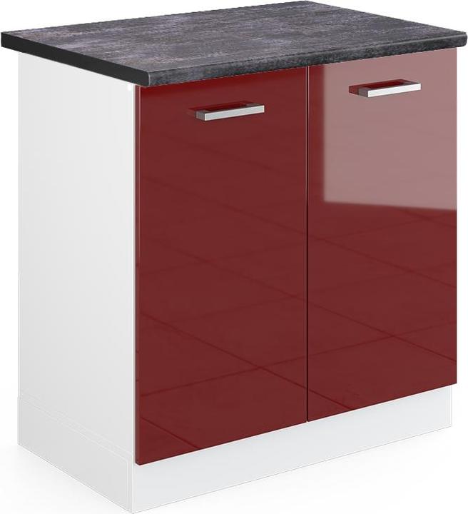 Anthrazit, Bordeaux Hochglanz, Rot, Rot Hochglanz, Weiss