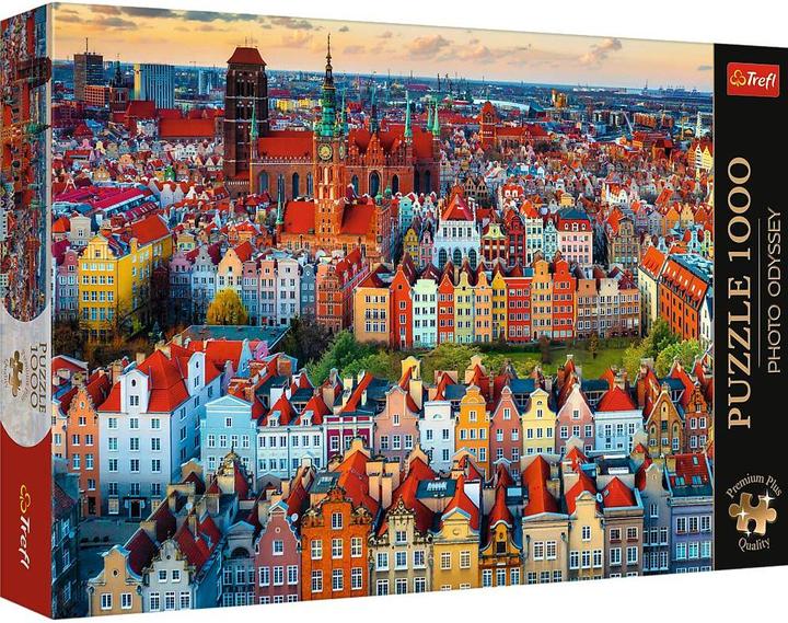 Trefl Puzzle Premium Plus 1000 - Blick auf Danzig, Polen (1000 Teile)