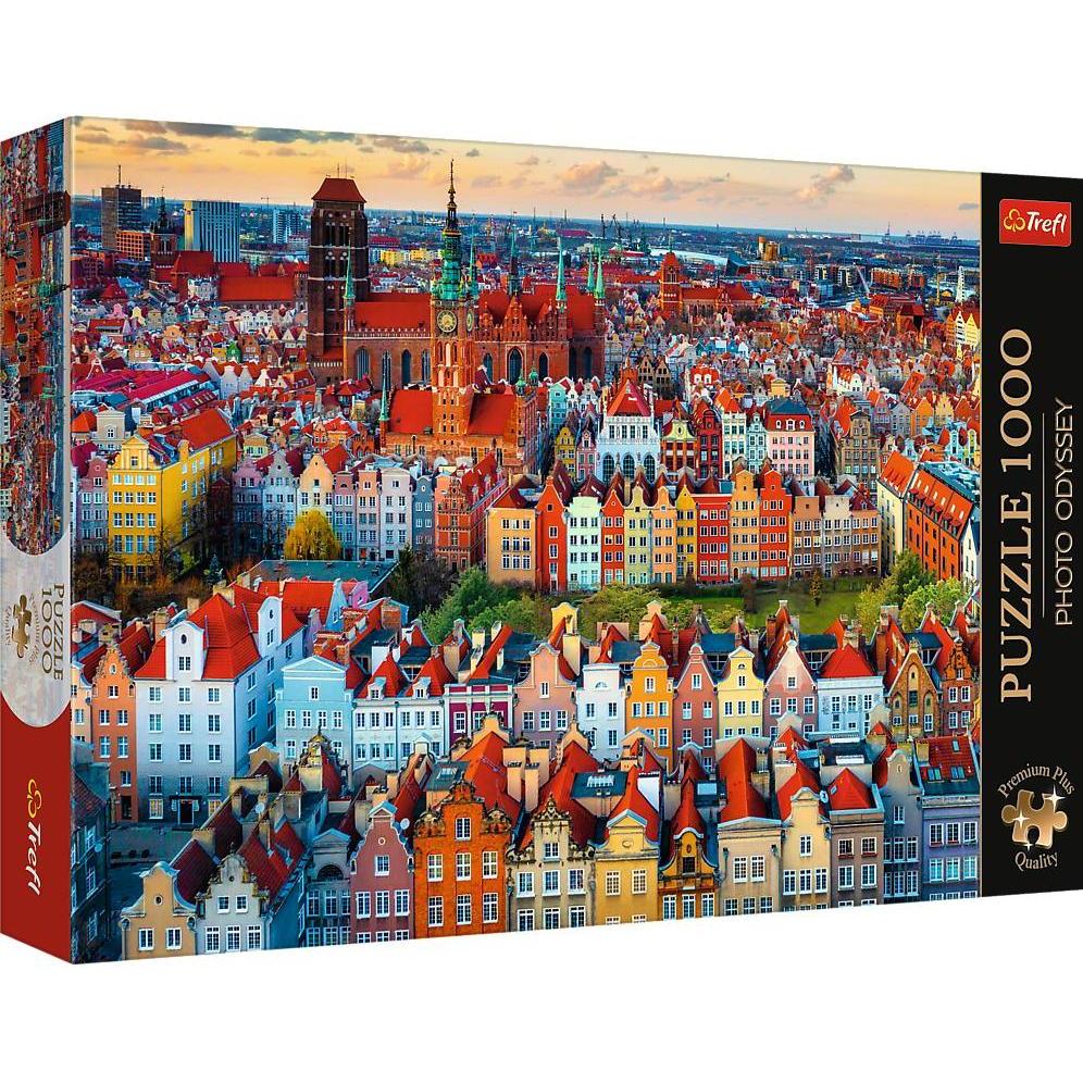 Trefl Puzzle Premium Plus 1000 - Blick auf Danzig, Polen (1000 Teile)