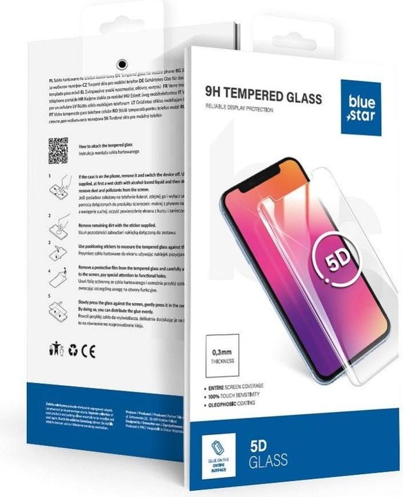 Image du produit Partner Telecom "5D Full Screen Protector Galaxy S22 Ultra&quot Noir (1 pièce(s), Samsung Galaxy S21)
