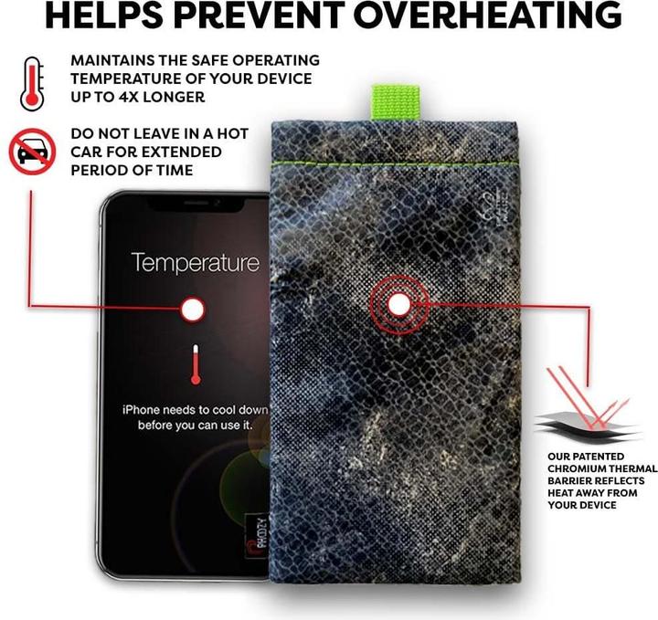 Actual product image Phoozy Apollo II Thermal Case Large (Apple iPhone XS Max, Apple iPhone 12, Apple iPhone 11 Pro Max, Apple iPhone 13 Pro Max, Apple iPhone 13, Apple iPhone 15 Pro Max, Apple iPhone 12 Pro Max, Apple iPhone 14 Pro Max, Apple iPhone XR, Apple iPhone 8 Plus, Apple iPhone 15, Apple iPhone 11, Apple iPhone 14)