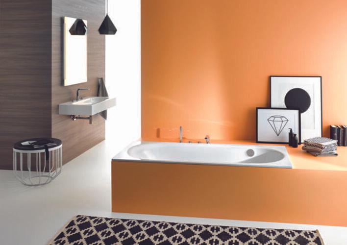 Actual product image Bette Comodo bathtub, 190 x 90 cm, 1622-, lateral overflow in front (228 l, 190 cm, 90 cm)
