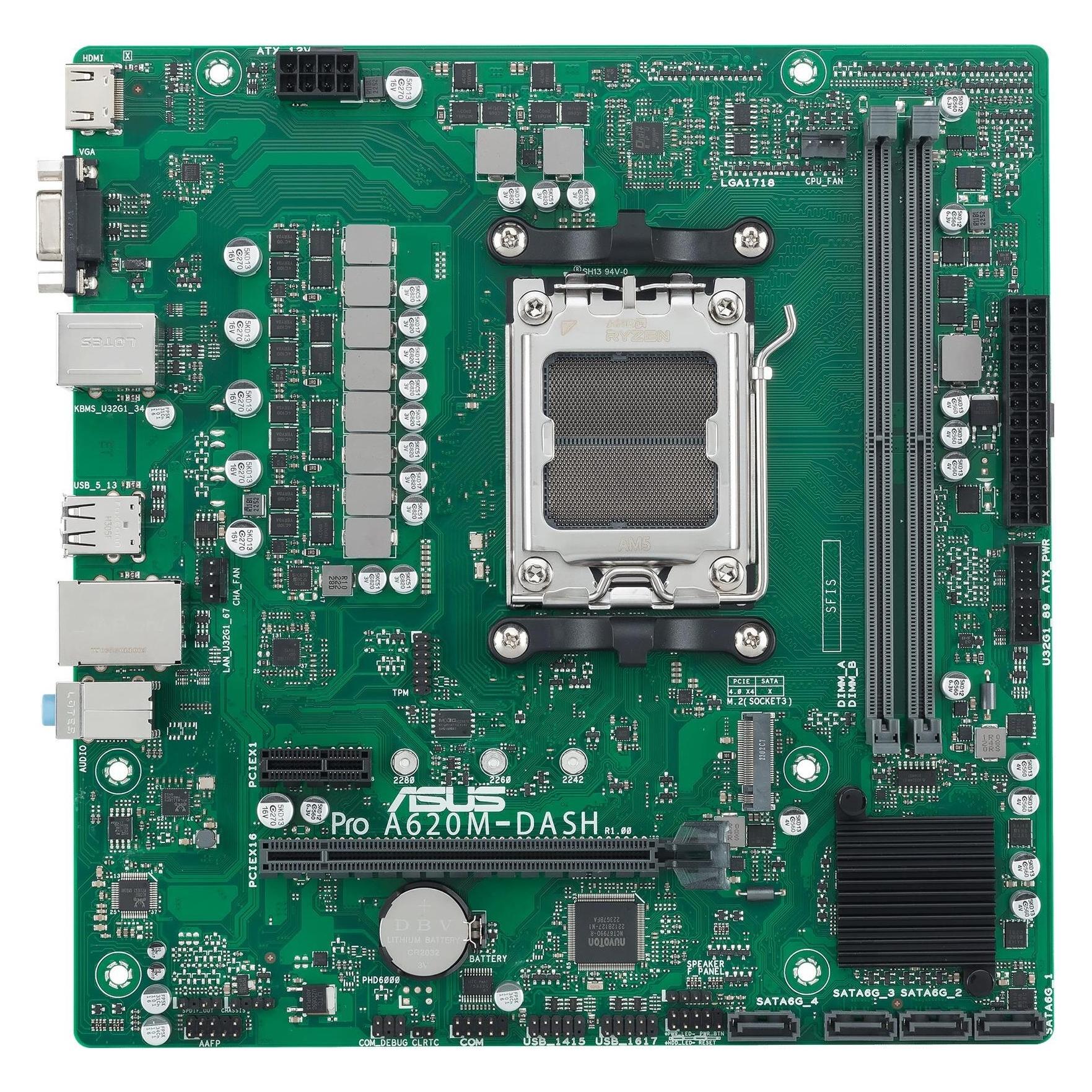 ASUS PRO A620M-DASH-CSM (AM5, AMD A620, mATX), Mainboard