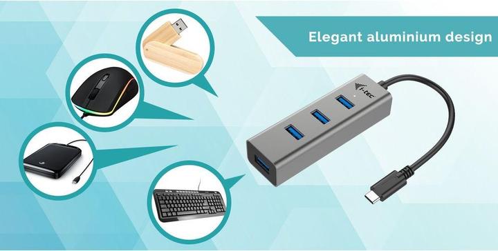 Image du produit i-tec C31HUBMETAL403 (USB-C, 4 ports)