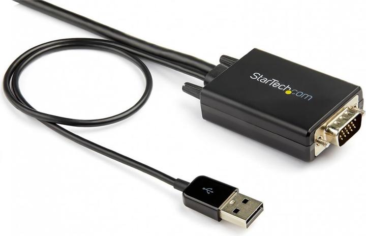 Immagine prodotto StarTech .com 2 m (6.6 ft.) cavo adattatore da VGA a HDMI con USB Audio (2 m, USB, VGA, HDMI, 1.4)
