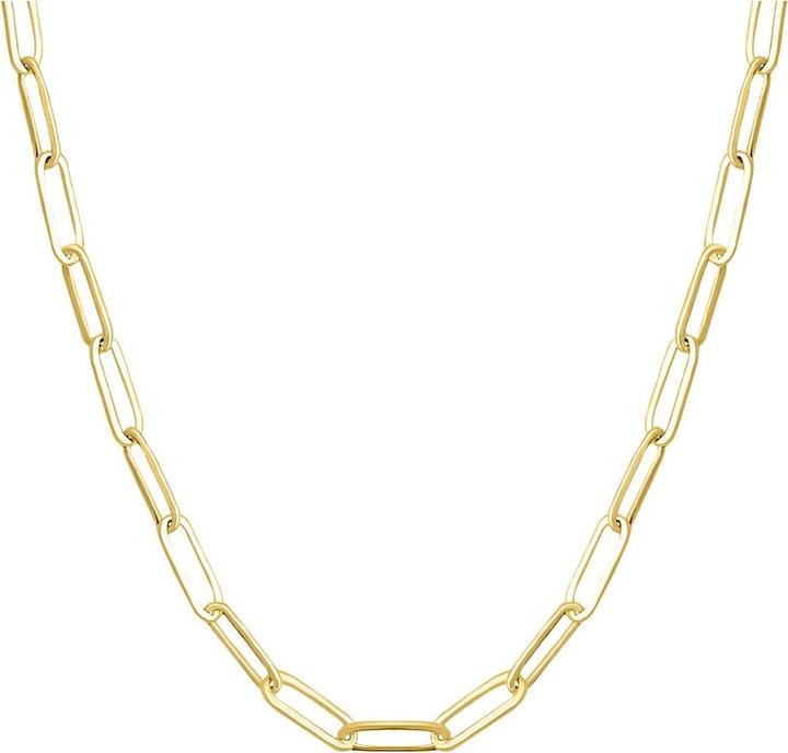 Image du produit Candy Collier Paper-Clip Sanda, argent sterling 925, plaqué or (Plaqué or 18k, Argent massif de 925, 77 - 80 cm)