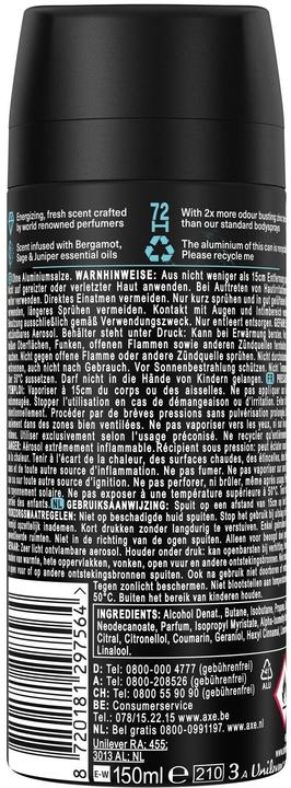 Immagine prodotto AXE Bodyspray (Getto vaporizzato, 150 ml)