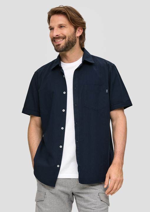 Immagine prodotto s.Oliver Hemd Baumwollhemd mit Musterstruktur (S)