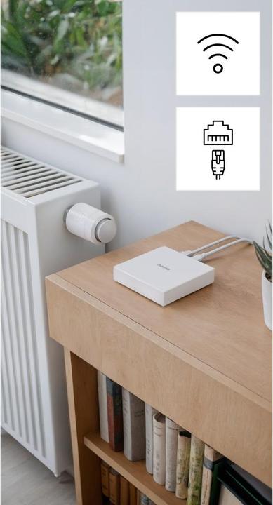 Produktbild Hama Smart-Home-Hub, Matter, Zigbee, Thread, für Sprach-/Appsteuerung (00176637)