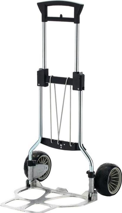 Image du produit HP Autozubehör Chariot pliant Acier tubulaire, chromé Aluminium Hauteur 1120 mm Longueur du godet 420 mm Godet... (100 kg)