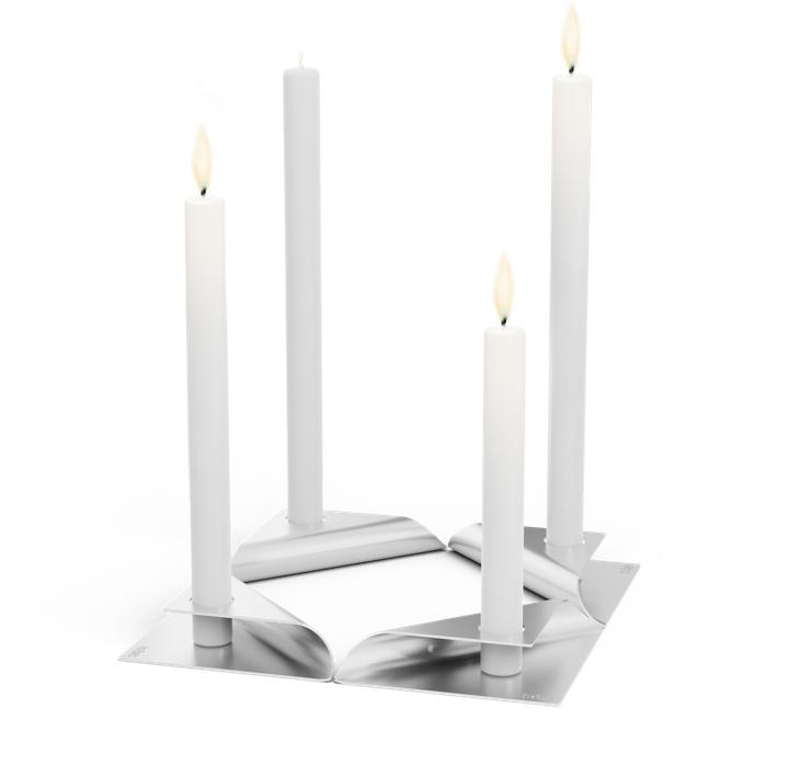 Produktbild Höfats SQUARE CANDLE silber, VE 4
