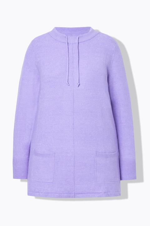 Produktbild Ulla Popken Pullover, Stehkragen, Kordel, Taschen, Langarm (60)