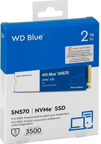 Produktbild WD Blue SN570 NVMe SSD SN570 (2000 GB, M.2 2280)