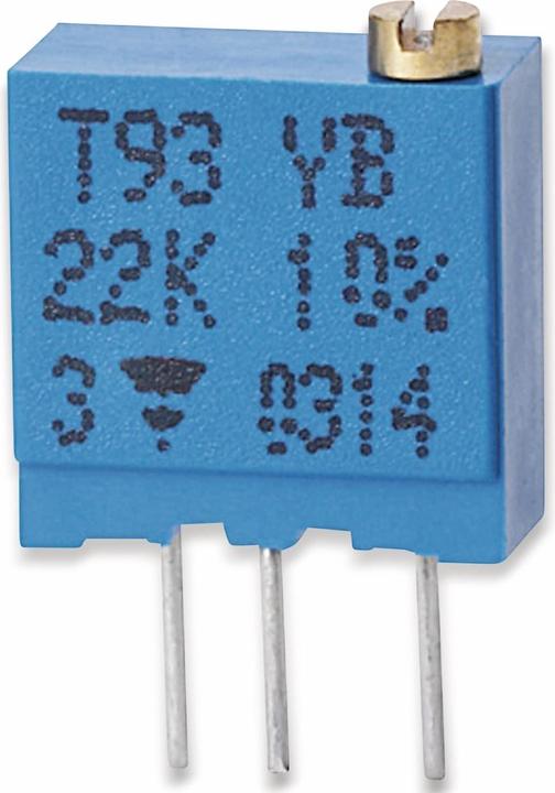 Produktbild Vishay Cermet-Trimmer T93YB, stehend, 0,5 W, 500 kΩ