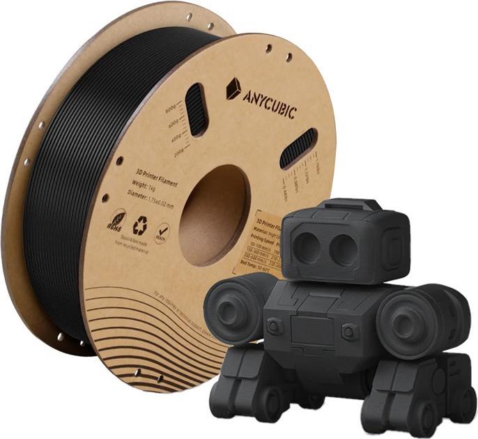 Anycubic Filament High Speed PLA 1 KG (Czarny) (PLA, 1000 g, Noir)