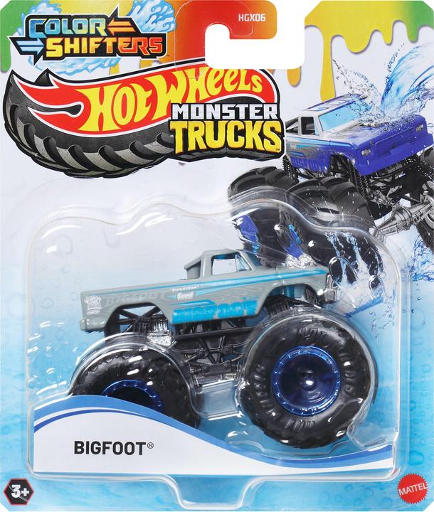 Actual product image Hot Wheels Monster Trucks COLOR SHIFTERS BIGFOOT vehicle