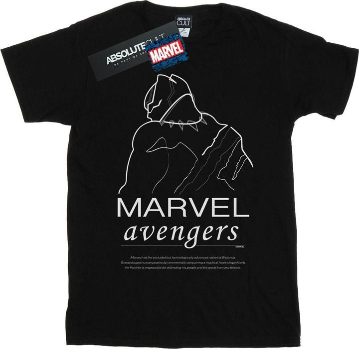 Produktbild Black Panther Single Line TShirt (4XL)