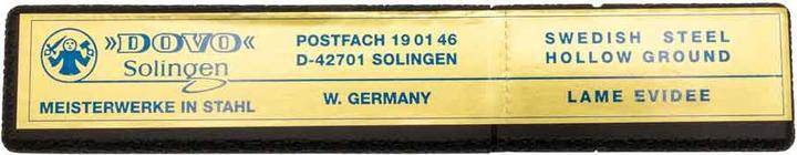 Actual product image Dovo Best Quality Straight Razor - Carbon Steel Straight Razor - 5/8 Inch - Round Head - Full Hollow