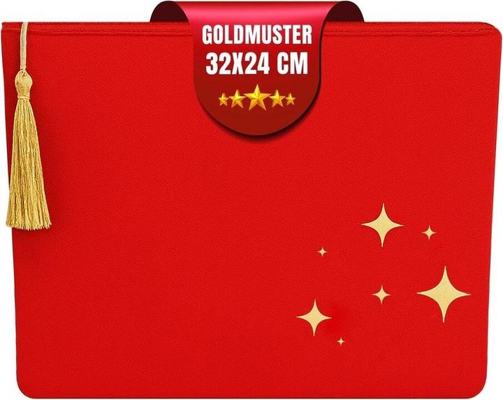 Immagine prodotto Atölye No:35 Kulturtasche Damen, Kosmetiktasche Rot, 32x24 cm