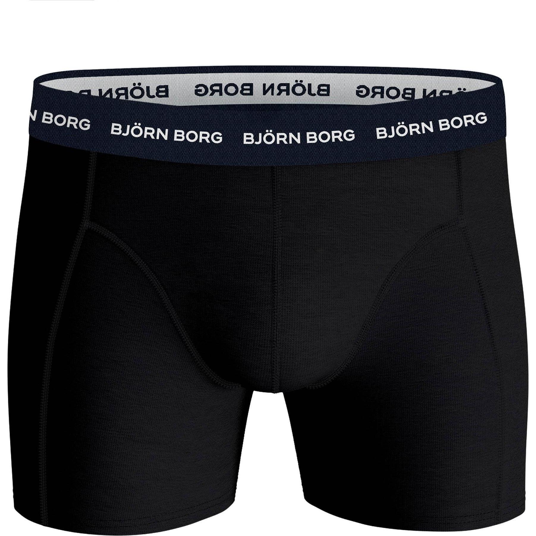 Thumbnail - Björn Borg, Herren, Unterhosen, Cotton Stretch Boxer Trunks 3P, Mehrfarbig, (L, 3er Pack)